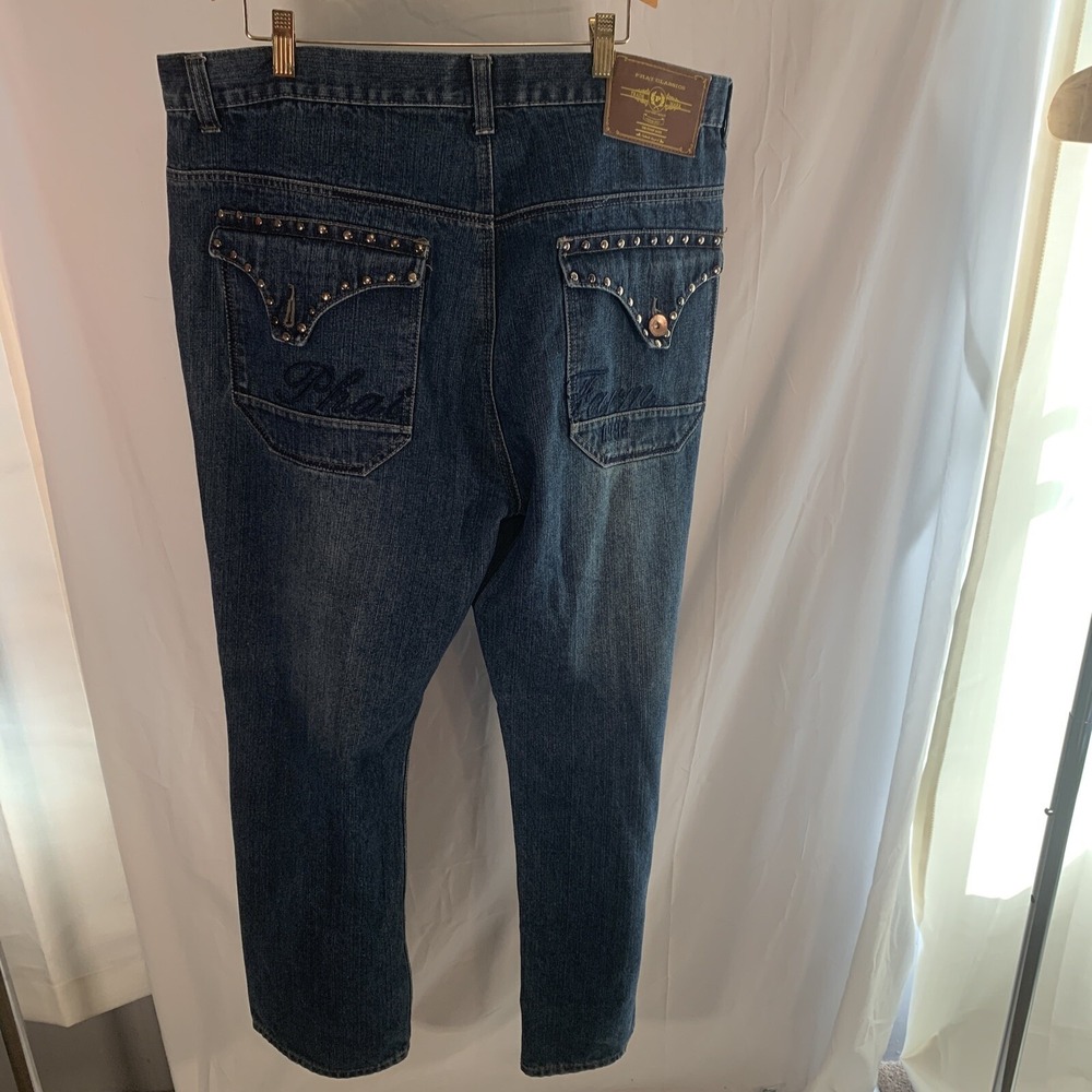Phat Farm Men's Jeans Size 40x32(40x30) Hip Hop Y2K Baggy Jeans Big & Tall Skate